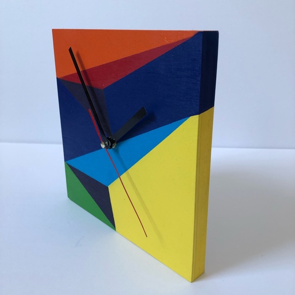 Wall clock geometric by artist Christopher Pacillo - Picture 4 of 4